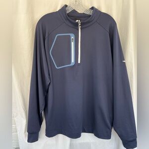 FootJoy Navy Blue Quarter-Zip Pullover, Men’s Large, excellent condition